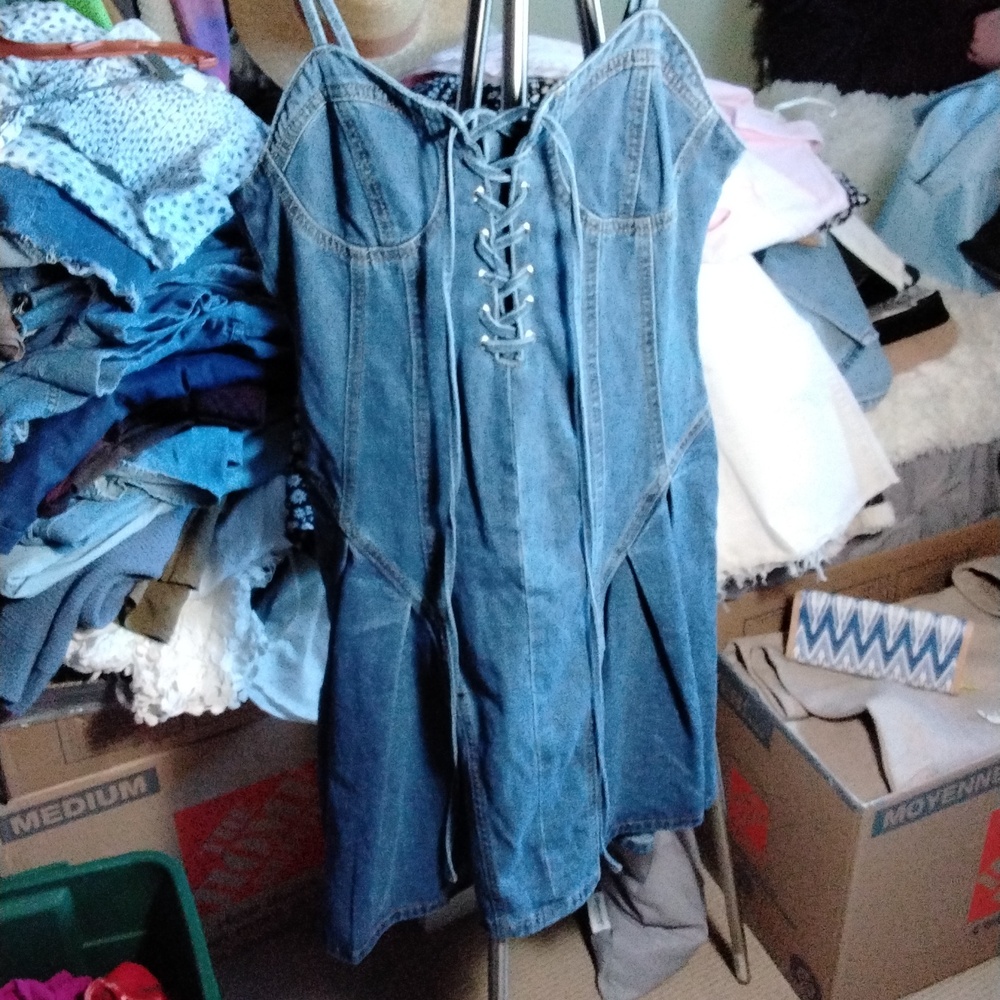 17x16x 18.5 Super Cute Denim Dress